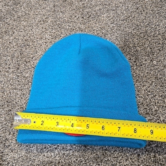 SUPREME Rubber Patch Beanie TEAL Spring/Summer \'18 unisex